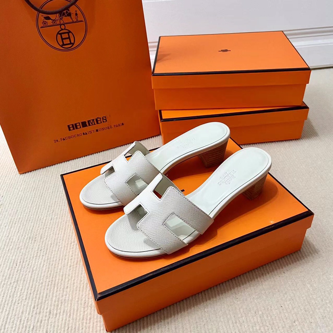 에르메스 올수공 오아시스 슬리퍼 샌들 앱송 35